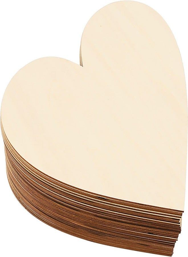 Cliths Heart Shape Pine MDF Boards for Art and Craft -4 Inch, 2.5mm Thick Pack of 12 Unfinished Heart Shape Slices for Resin Art, Mandala Art, Painting - Image 4